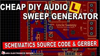 Cheap Easy To Build DIY Audio Sweep Signal Generator with Sync With Schematics Gerber & Source Code