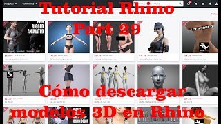 Tutoriales Rhino - Cómo descargar e importar modelos 3D gratis 2020 part29