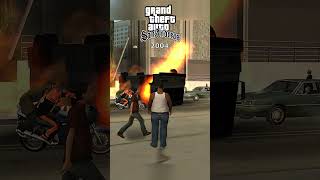 EXITING BUS IN MID-AIR GTA EVOLUTION @TomsGTACenter #gta #gtav #gta5 #gtasanandreas #gta4 #gaming