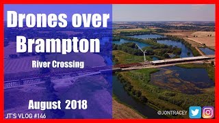 Drones over Brampton - Building the new A14 - August 2018