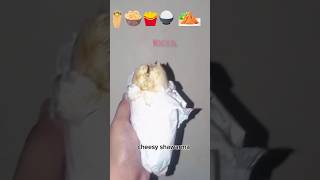 ASMR MUKBANG | Cheesy Shawarma, Crunchy Veggies & Tasty Fries | Eating Sounds #FoodLovers #Delicious