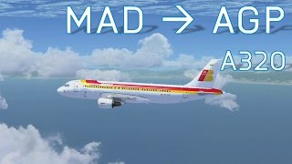 FSX Madrid to Malaga | Airbus A320 | Full Flight