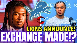 NOBODY COULD PREDICT THIS! EXCHANGE CONFIRMED? DETROIT LIONS NEWS