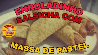 Enroladinho Salsicha  Massa Pastel. Petisco Bem Saboroso @comidanossadecadadia.4438