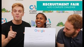 Camp America Recruitment Fairs - Auto Complete Challenge