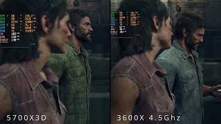 5700X3D VS 3600X 4.5Ghz LAST OF US PART 1  НАСТРОЙКИ МАКС. FULL HD