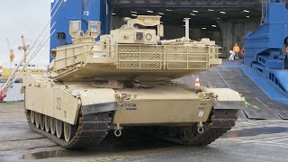 The US and allies sent scores of tanks, including Abrams tanks, to Ukraine via the Port of Germany