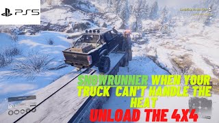 snowrunner - when your truck can't handle the terrain get the 4x4 OFF THE TRUCK - LOVE THIS GAME