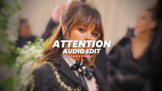 attention - charlie puth (spedup) [edit audio]