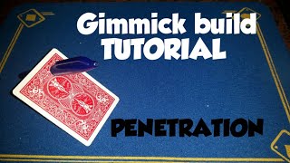 "PENETRATION" Gimmick playing card build TUTORIAL