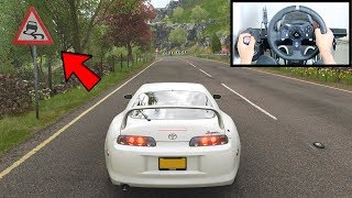 Forza Horizon 4 Drifting Toyota Supra (Steering Wheel + Shifter) Gameplay