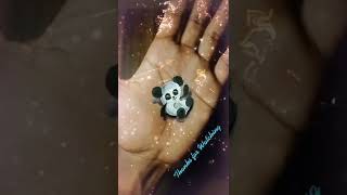 Cute panda painting on my hand🐼 #fineartbyps #artchallenge #paintingtutorial