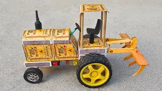 How to make Matchbox Tractor at Home | Diy Mini Tractor | Mini Tractor Science Project