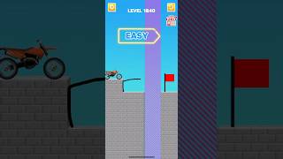 Draw bridge puzzle game level 1840 #gaming #drawing #Shorts