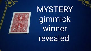 MYSTERY gimmick giveaway WINNER revealed. good luck all 👍