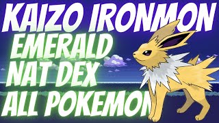 JOLTEON PUNCHING AND RUNNING! KAIZO IRONMON EMERALD NATIONAL DEX