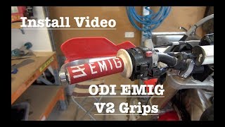 ODI EMIG V2 GRIP INSTALL - CRF 250X