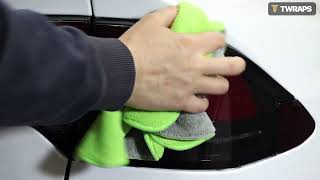 Installing the TWRAPS Tail Lights Tint on a 2022 Tesla Model X Plaid