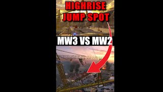 HIGHRISE JUMP SPOT in MW3 Vs MW2! Who did it BETTER? #shorts