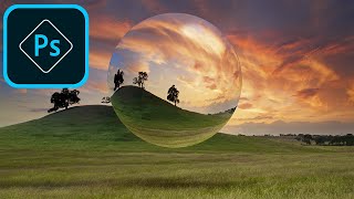 Easily Make CRYSTAL BALL l Effect in Photoshop | Glass Ball Effect | Photoshop Tutorial