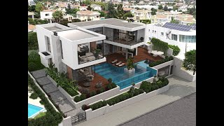 A BRAND NEW 5 BEDROOM 5 BATHROOM LUXURIOUS VILLA WITH A PRIVATE POOL IN BELLAPAIS PW055