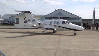 Video # 78 - Eclipse 500 Engine Startup Small Business Jet Taxi With Jet Blast 1080p HD