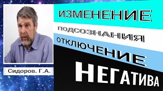 ИЗМЕНЕНИЕ КОДА ПОДСОЗНАНИЯ.ОТКЛЮЧЕНИЕ НЕГАТИВНЫХ ПРОГРАММ. Г.А. Сидоров #познавательное#подсознание