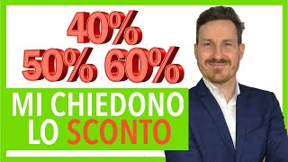 Cosa fare se ti chiedono lo sconto