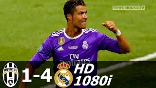 Juventus vs Real Madrid 1 4   UHD 4k UCL Final 2017   Full Highlights English Commentary