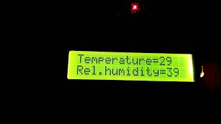 Temperature / humidity sensor DH11 on display- Arduino