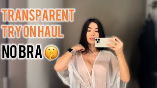 [4K] Try on haul Transparent clothes