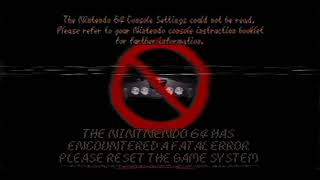 Rare Nintendo 64 Error Screen (1996)