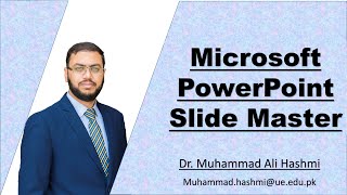 Powerpoint Tutorial 03 | Using Slide Master to Create Custom Office Templates | Urdu Language