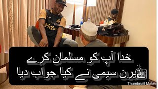 Conversation between daren Sammy and Chacha Noor ud din