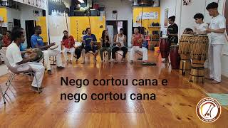 Capoeira music class. Nego cortou cana e & Navalha quer me cortar. with Kadara Capoeira.