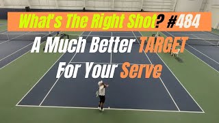 Tennis Serve Placement Targets.  My Favorite.  What's The Right Shot?  # 484