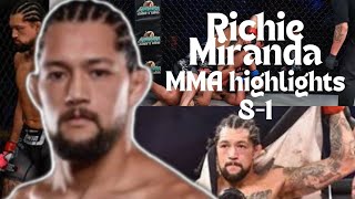 Richie Miranda 8-1 Lightweight Prospect  #mma #DWCS #UFC