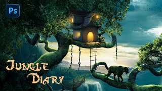 Jungle Diary | Photoshop Tutorial | Photoshop Manipulation | Photoshop Speed Art