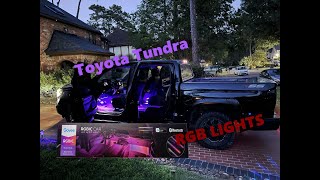 2017 Toyota Tundra  Interior Govee Mood Lights Install (HIDDEN WIRES)