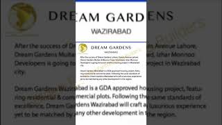 Dream Gardens Wazirabad Project By izhar Monnoo