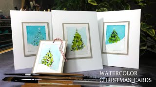 the easiest christmas cards i've ever painted! **all levels