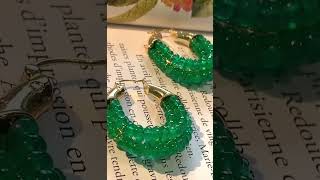 Luxury 39ct Natural Emerald Earring with Diamonds, Vintage Design, Visit Our Website for More