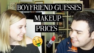 BOYFRIEND GUESSES MAKEUP PRICES | Blondes & Bagels