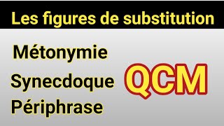 Les figures de substitution//Les figures de style 1bac