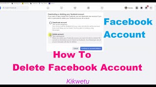 How To Delete Facebook Account