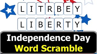 🇺🇸 Independence Day Word Scramble Challenge | Fun & Educational Game for All Ages! 🇺🇸