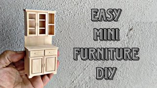 Easy Miniature Furniture From Popsicle Stick | Easy craft