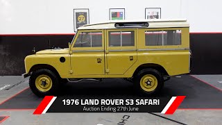 1976 LAND ROVER S3 SAFARI – Chicane Auctions