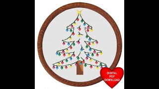 Christmas Tree Lights Cross Stitch Video