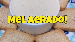 Como fazer mel aerado #mel #abelha #Receita #sobremesa #cafeteria